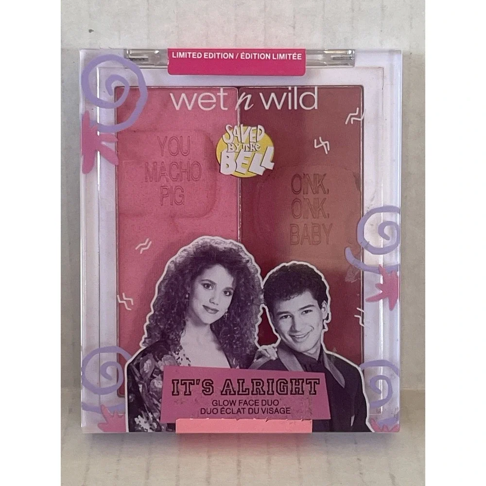 Wet n Wild Saved By The Bell It's Alright Glow Face Duo Limited Edition NEW